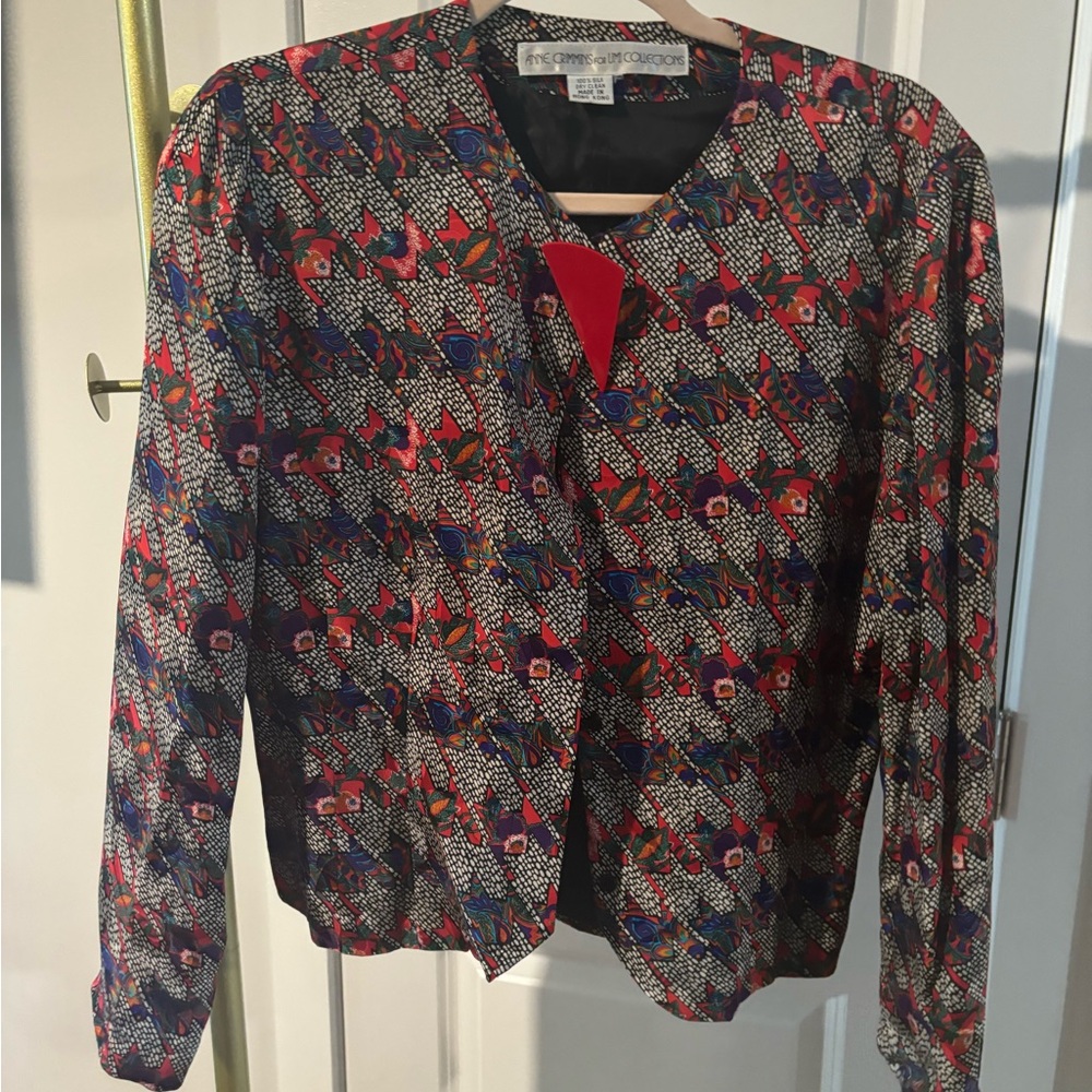 Vintage silk blazer